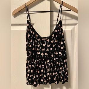 Floral tank with detail